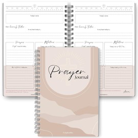 Daily Prayer Journal: Your Tool for Reflection, Gratitude, and Spiritual Growth | Premium 120gsm Paper, Undated, with Christian Bible Verses and Gratitude Sections | A5 Lux
