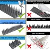 10Packs 9.84 Ft Bird Deterrent Spikes Strips Bird Spikes for