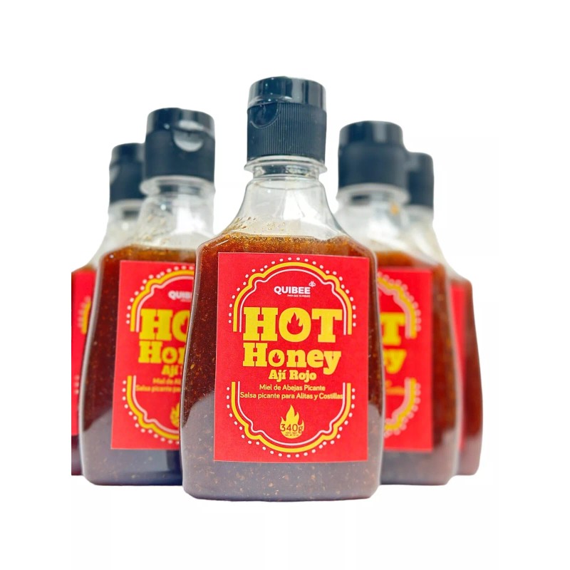 Quibee Hot Honey, All Natural 100% Pure Honey Infused with