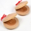 Wooden Castanet, Percussion Instrument - Hand Finger Castanets, Wood Castanets