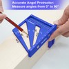 3D Multi Angle Measuring Ruler Aluminum Alloy Woodworking Square,Versatile Square