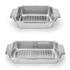 Collapsible Colander Strainer Basket, IEMIEBSHA Stainless Steel Extendable Kitchen Sink