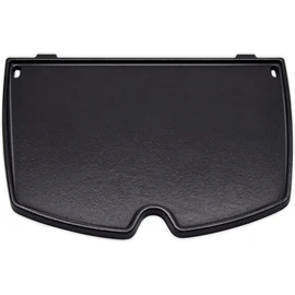 Criditpid 6558 Cast Iron Griddle for Weber Gas Grill, Grill Parts Cooking Griddle for Weber Q100 Q120 Q140 Q1000 Q1200 Q1400 Series Gas Grills, 12.6 x 8.6 inch