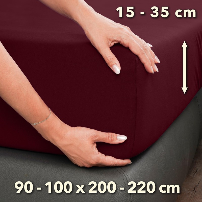 STUDIO Fitted Sheet 90 x 200 cm - 100 x