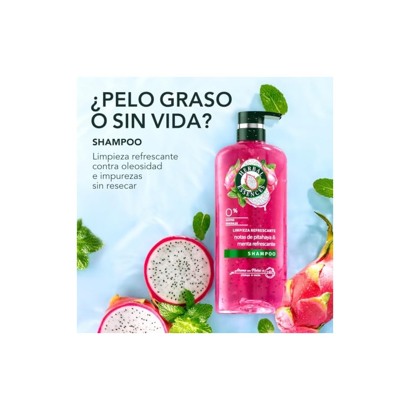 Herbal Essences Shampoo Limpieza Refrescante 600 ml