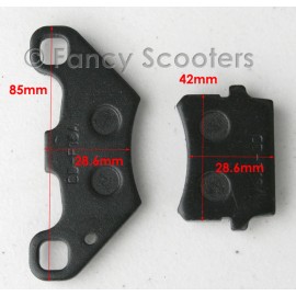 Fancy Scooters Massimo GKM 125. Mini Jeep-125, GoKart Disc Brake Pad Set