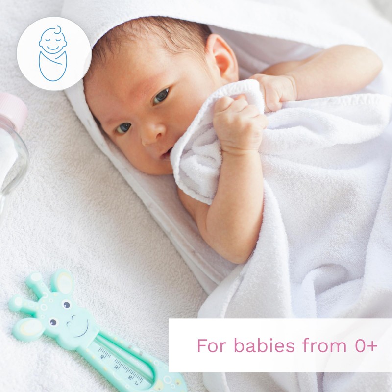 Baby Safe Floating Bath Thermometer GIRAFFE (Grey)