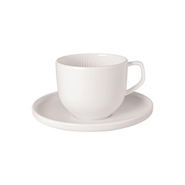 Villeroy & Boch Afina Coffee Cup with Saucer White 2-Piece Set