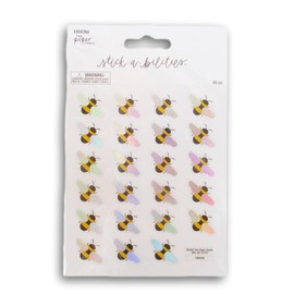 Bee Holographic Stickers for Journaling, Scrapbooking, Cardmaking, Arts & Crafts - 46 Pieces