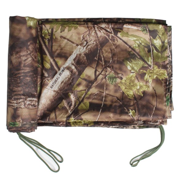 AUSCAMOTEK One Way See Through Camouflage Mesh Camo Netting Material for Hunting Ground Blind Tree Stand
