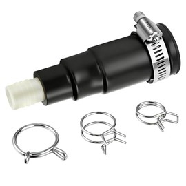 Dreyoo 1 Set Dishwasher Drain Hose Adapter Compatible with Insinkerator Garbage Disposals, Dishwasher Hose Connector Include Inlet Connector, Clamp and Spring Clamps