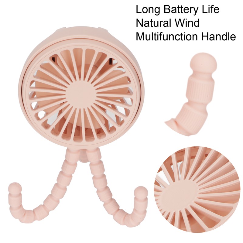 Mini Portable Fan 3 Speed 360° Rotatable Rechargeable Desktop Fan