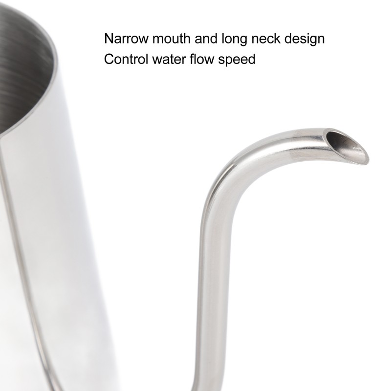 Pour Over Coffee Kettle Stainless Steel Handheld Narrow Drip Spout