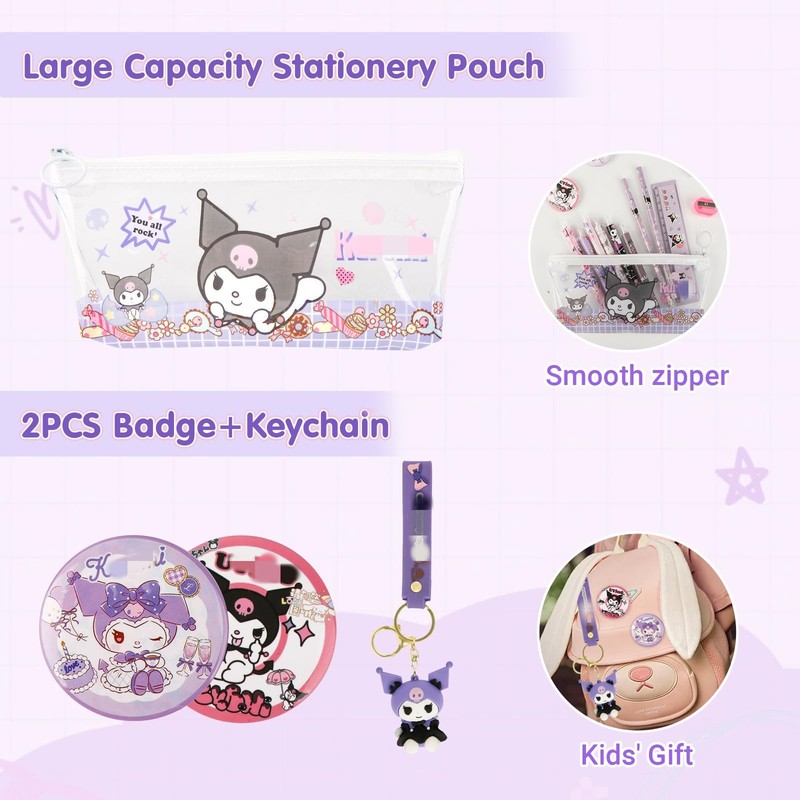 Luclay Stationery Set Girls, purple, Suitcase set