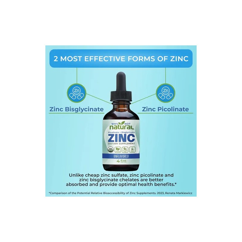 Picolinato De Zinc Y Bisglicinato 100% Natural Vegano