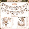 2Pcs Halloween Ghost Garland Double-Sided Autumn Hanging Decorations with Ghost