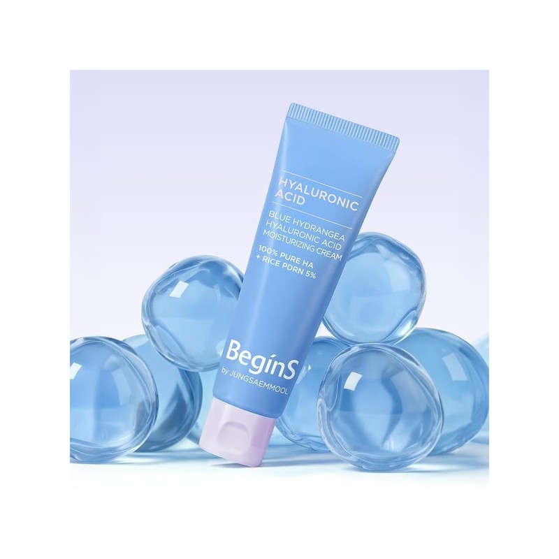 블루 수국 히알루론산 수분 크림 50ml + 히알루론산 수분 세럼