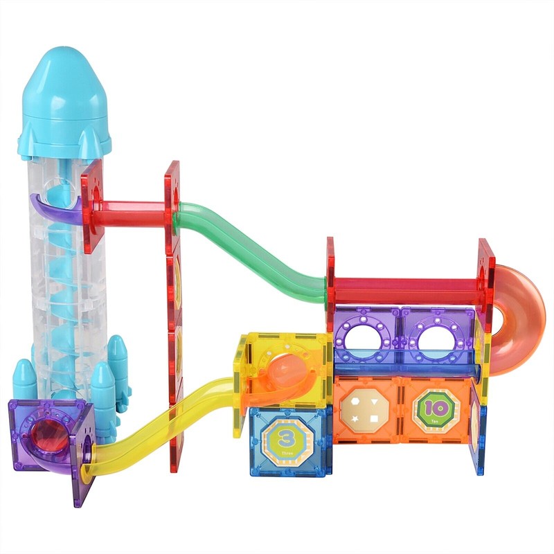 ZUMMY Kids Magnetic Building Blocks Tile Set ( 72-Piece)