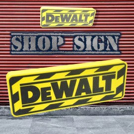 Speedway LED Shop Sign Light Box for DeWalt Logo Brand Ultimate Man Cave / Garage Décor!