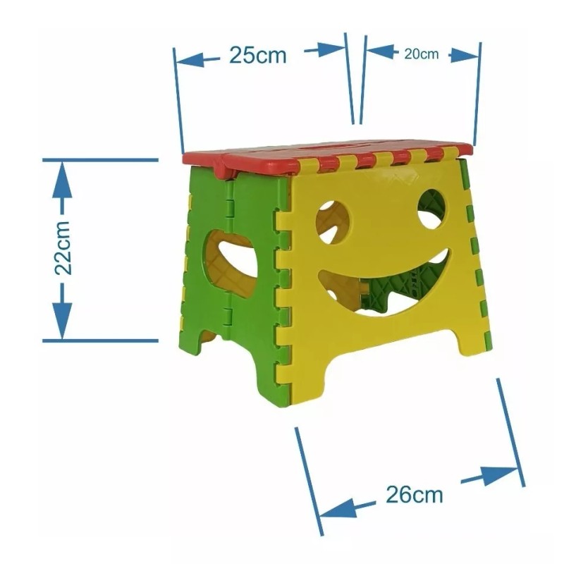 Lion Tools 5 Bancos Plegables Multiusos Para Niño 100kg 25x20x22cm
