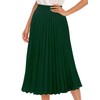 DRESSTELLS Pleated Midi Skirts for Women, Aline Long High Elastic