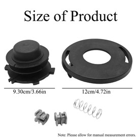 Rasentrimmerkopfabdeckungs-Set, 40027138300 Unkrautfresser, kompatibel mit Stihl 25-2 FS90 FS100 FS110 FS120 FS130 FS55 FS80 FS83 FS85 Rasentrimmer