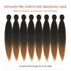 Extensiones de pelo trenzado preestirado, T30, 40.6 cm