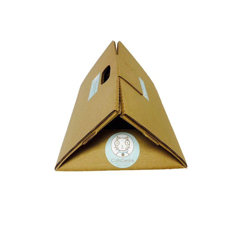 Cats Desire Biodegradable & Disposable Litter Box with Corn Litter