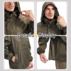 POWINSUN Men's Rain Jacket Waterproof Lightweight Packable Raincoat with Hood