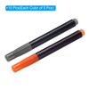 PATIKIL 10 Pack Orange Gray Dry Erase Markers Pen Ink
