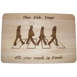 The Beatles Fab Four 4 Chopping Cutting Cheese Board Place Mat Present Gift