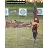 TOPPARCHERY 12인치 소 가죽 팔 보호대, 4개의 조절 가능한 스트랩