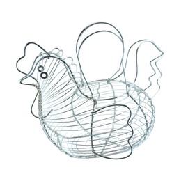 APOLLO THE HOUSEWARES BRAND Chr Basket Hen for Eggs, Multi-Colour, 34x24x30, One Size