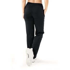 Yogipace,Zip Pockets,Women's UPF 50+ Wide Leg Travel Pants Casual Pant,31",Black,Size M