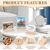 DYMHQ 20Pcs Wood Place Card Holders, Wooden Table Number Holders