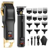 Hair Clippers for Men, Professional Cordless Barber Set with LED