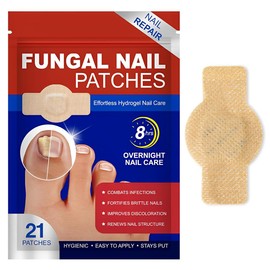 KAFZEL 21 Pezzi Fungal Nail Patches, Cerotti Per Funghi Unghie Piedi, Toppe Fungo, Cerotti Multiuso per la Riparazione Delle Unghie dei Piedi Danneggiate Delle Scolorite