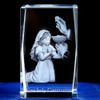 Duosuny 3D Laser Crystal First Communion Gifts for Girls, 3D