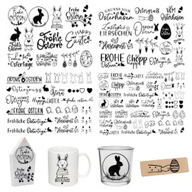 FloraVigo Rub On Sticker Approx. A5 19 x 14 cm Saying Decoration for Birthday, Keraflott, Wedding, Home, Wiping Film for Furniture, Glass, Wood, Photo Album, DIY Decoration, Sticker Aesthetics (4