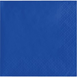 Creative Converting 803147B 50 Count Touch of Color Beverage Napkins, Any, Cobalt