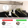 10Pcs Clothes Hanger Connector Hooks Clothes Organizer Adjustable Multi Purpose