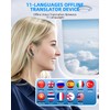 chinpoonand AI Language Translator Earbuds,144 Languages Bluetooth Translator Device and