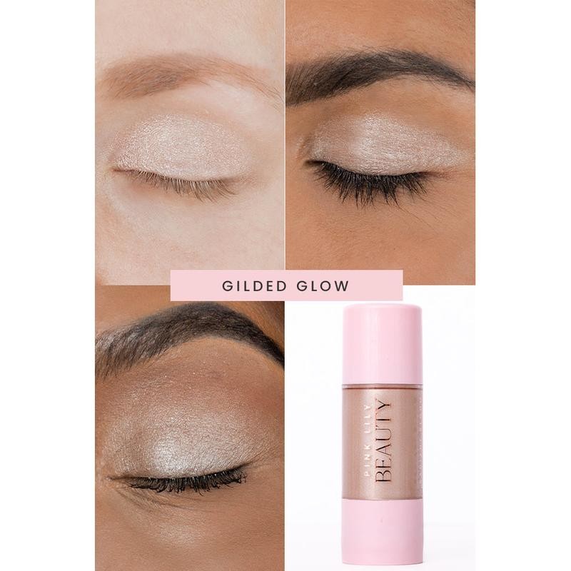 Pink Lily Beauty Radiant Bloom Eyeshadow Drops - Gilded Glow