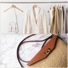 QUARKZMAN Purse Strap Leather Adjustable Replacement Strap for Women Cross