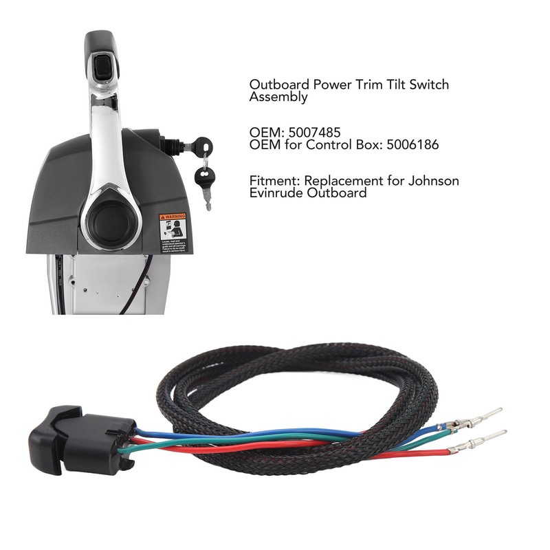 Outboard Power Trim Tilt Switch Assembly Kit 5007485 Replacement for