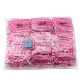 Maltose Waterproof Shower Cap, Disposable, Set of 100, Individually Packaged, 17.7 inches (45 cm), Bath Hat, Commercial Use