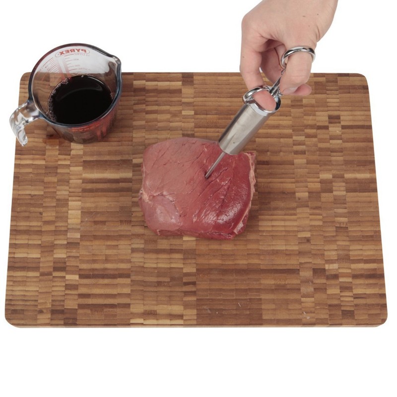 Meat Marinade Injector 304 Stainless Steel 3 Needles Sauce Seasoning