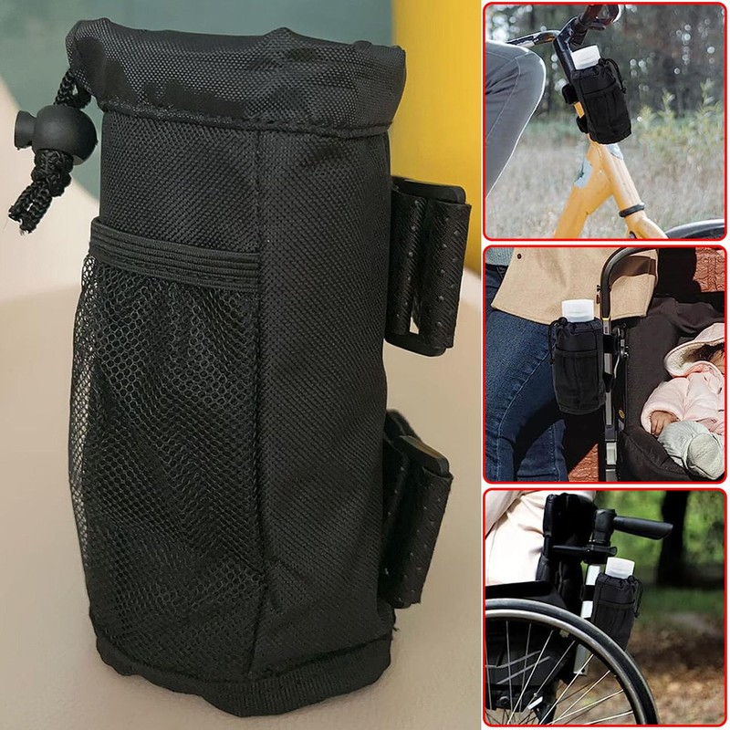 Paifeancodill Water Bottle Holder for Bike Handlebar With Adjustable Shoulder
