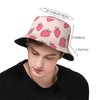 Strawberry Bucket Hat for Men Women Printed Fisherman Hat Packable