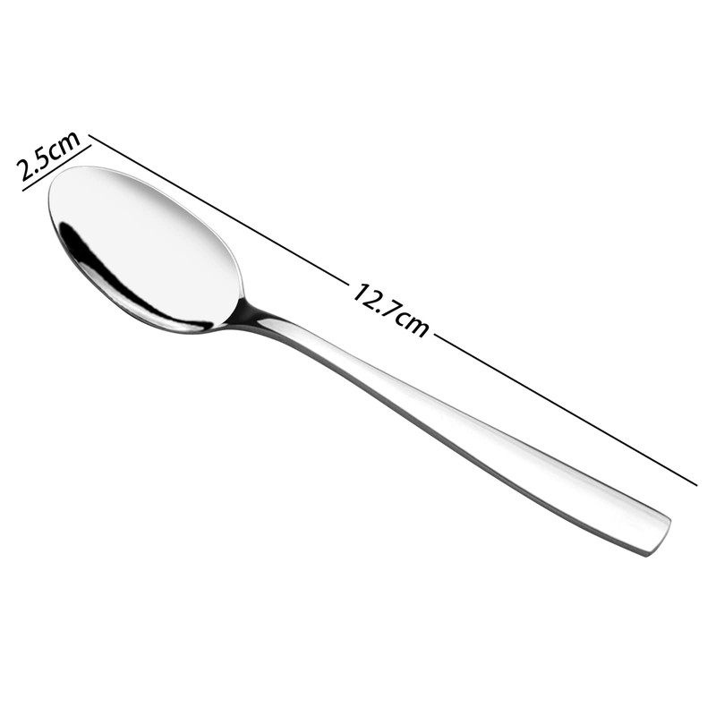 Zerdyne Pack of 12 Stainless Steel Coffee Spoons, Small Coffee
